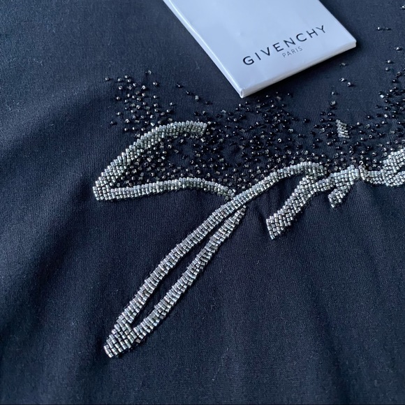 NWT 💯% Authentic GIVENCHY beaded embroidered t-shirt - Picture 8 of 8